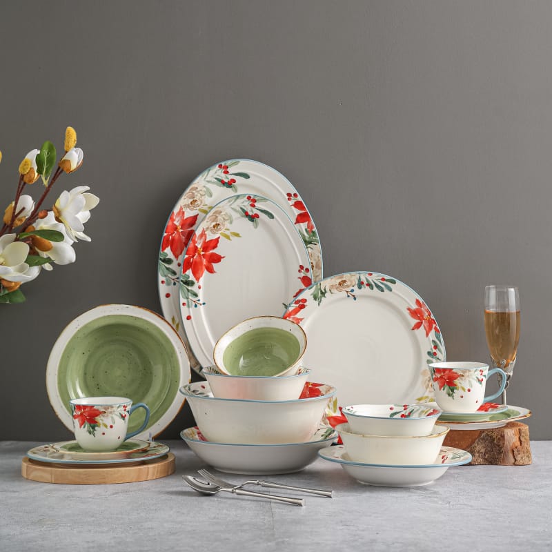 China Garden Hand-printed Flower Tableware for Gift Manufacturer